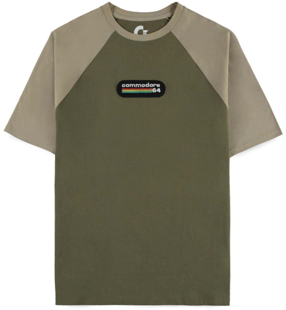 Commodore 64 - Logo Raglan Tshirt - XL - Groen