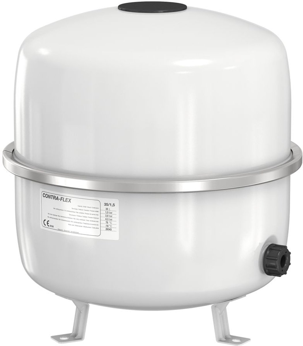 Flamco Expansievat Contra-Flex 50 L/1,5 bar (6 bar) wit, voor Verw., 26483