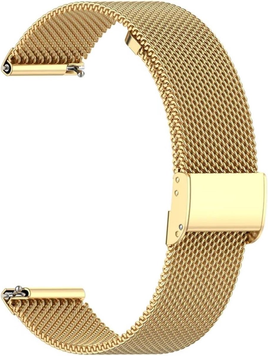 Metalen Horlogeband - Reserve Armband - Smartwatch Personaliseren - Roestvrij Staal - 18 20 22 mm - Zilverkleurig