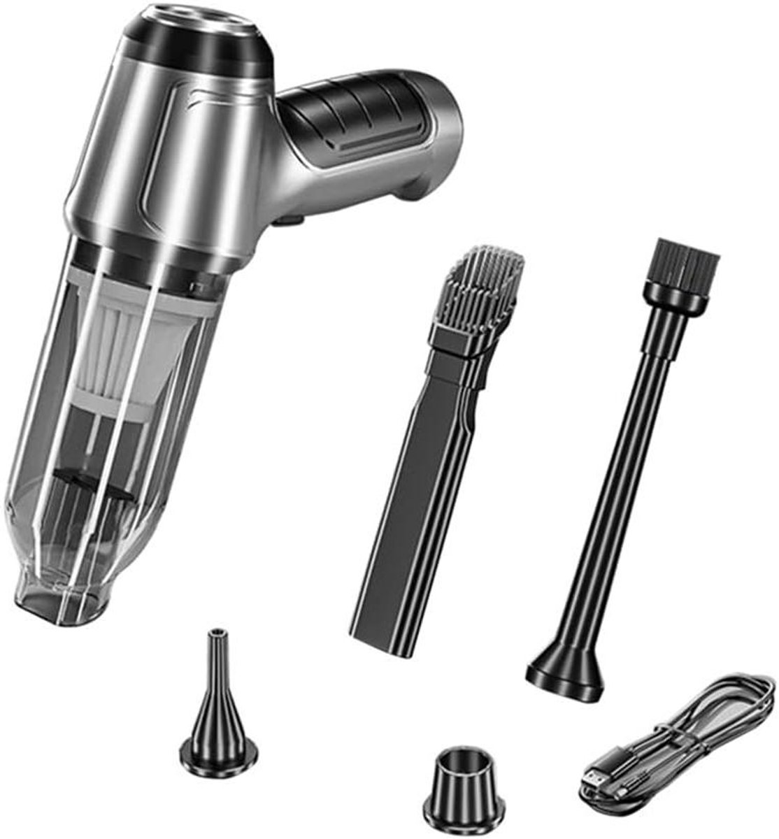 Draadloze Handstofzuiger - Auto Reiniger - Auto Interieur Schoonmaken - 12000 Pa Zuigkracht - 22 x 16 x 7 cm