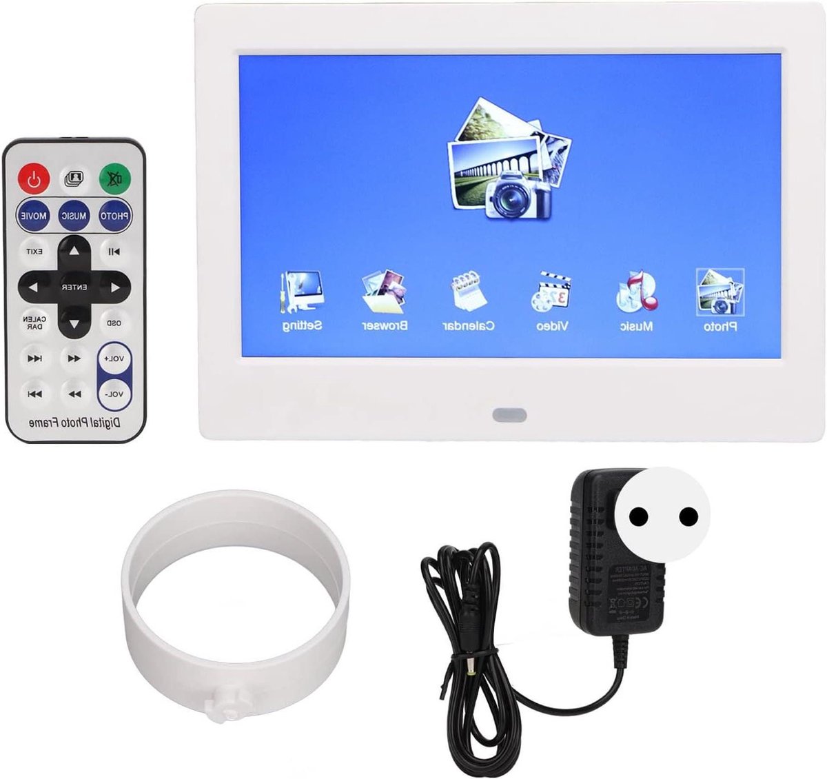 Digitale Fotolijst - Wifi Frame - Herinneringen Delen - Meertalige Interface - 32 cm Scherm - Zwart