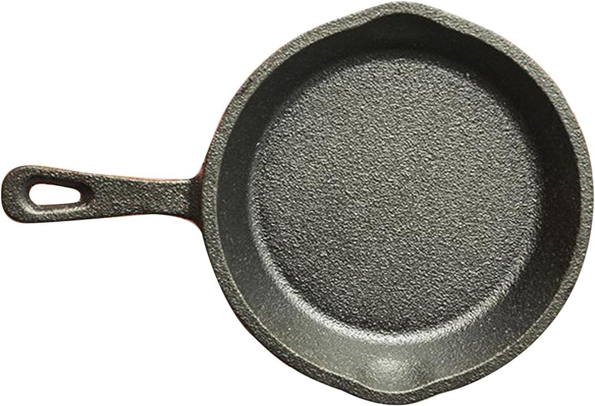 Mini Koekenpan - Kleine Pan - Ontbijt Maken - Antiaanbaklaag - Compact Formaat - Zwart