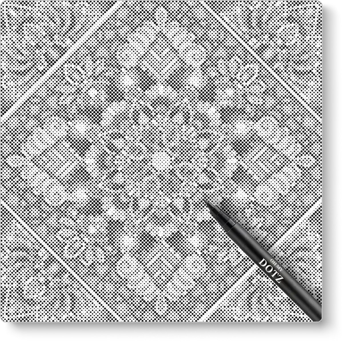 Mandala 6 | Dot painting | 40x40cm | Dot painting | Oh My Dotz | Dots stippen | Diamond painting & Schilderen op nummer alternatief | Happy hobby