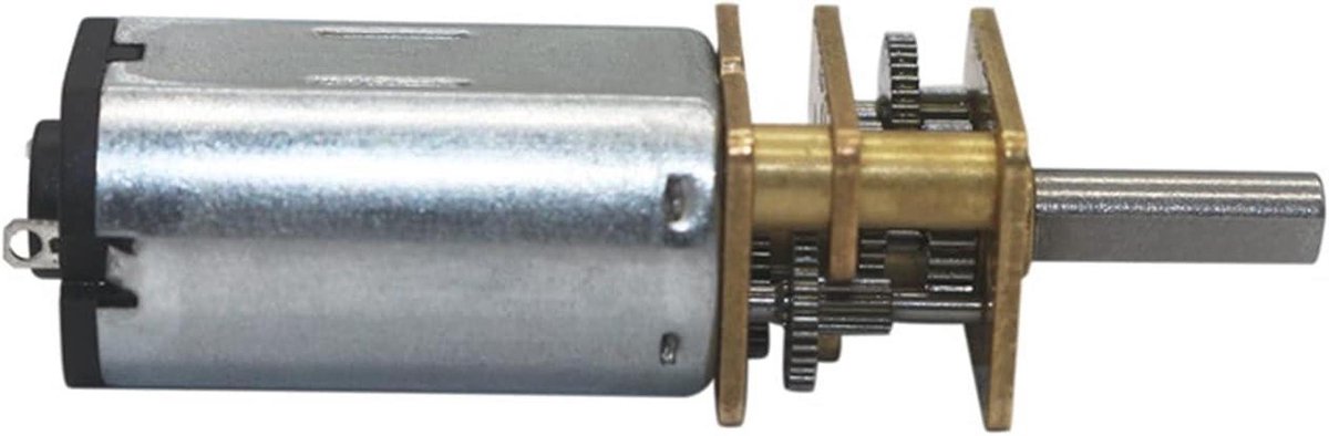 Elektronische Motor - Micro Gear - Robotica Projecten - Dubbele Spanning - 12 mm - Zilver