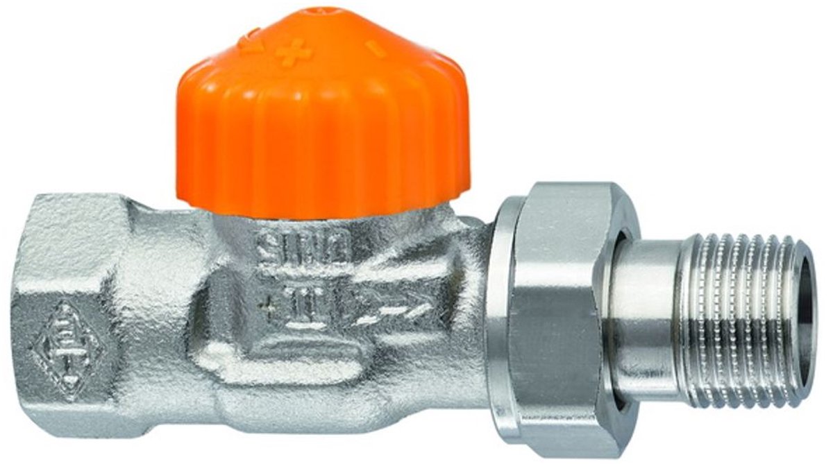 Heimeier Radiatorkraan thermostatisch dynamisch Eclipse recht 1/2" DN15 instelbaar