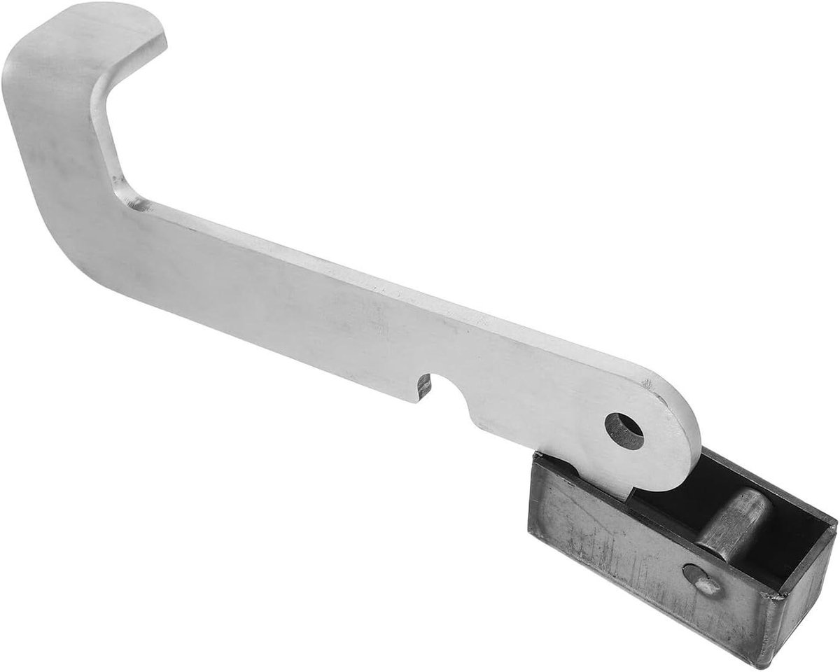 Hittebestendig Handvat - Haardgreep Vuurkorf - Veilig Openen - Roestvrij Staal - 17.5 x 8 x 3 cm - Zilver