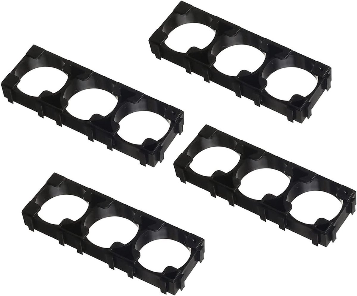 Batterij Houder - Cel Spacer - Batterij Combinatie - Brandvertragend Materiaal - 50 Stuks - Zwart