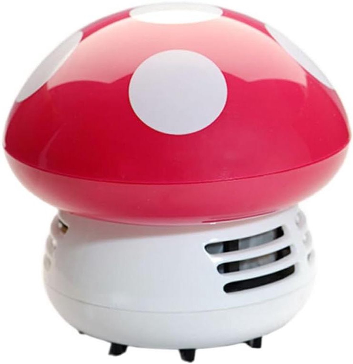 Mini Stofzuiger - Tafelstofzuiger Schoonmaker - Bureau Schoonmaken - Draadloos Ontwerp - 10 cm Breed - Roze Rood