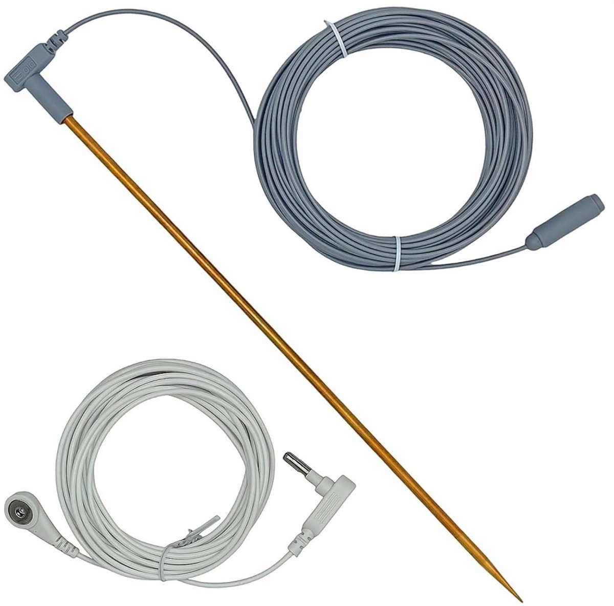 Aardingssysteem Set - Koperen Staaf - Elektrische Veiligheid - Draagbaar Gereedschap - 30 cm Staaf - Koper