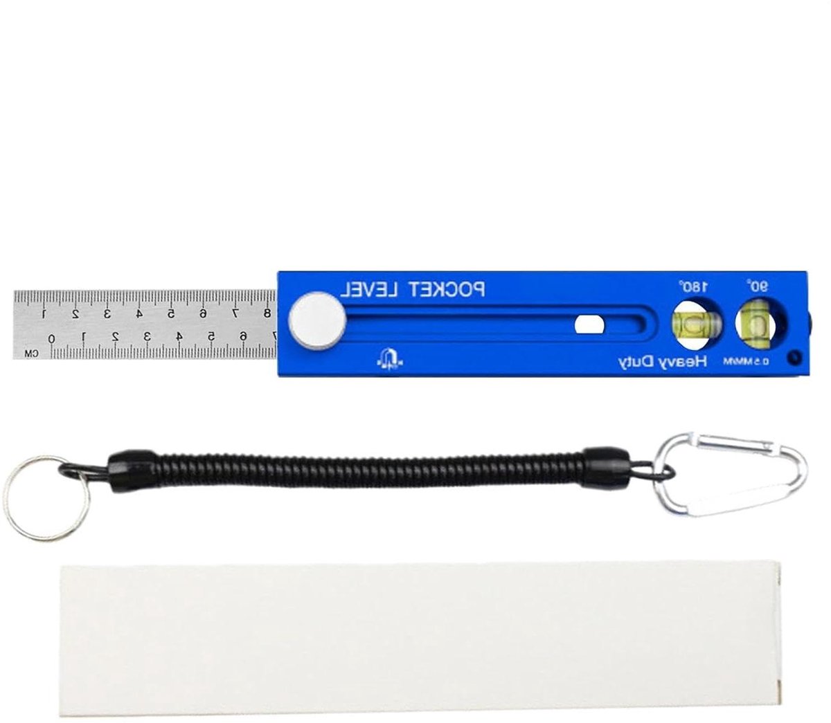 Multifunctionele magnetische markeringsliniaal, meetgereedschap van aluminiumlegering met roestvrijstalen markeringslijnlinialen, zakglijliniaal, traceermeter voor bouw, meubels, vloeren, werkbladen
