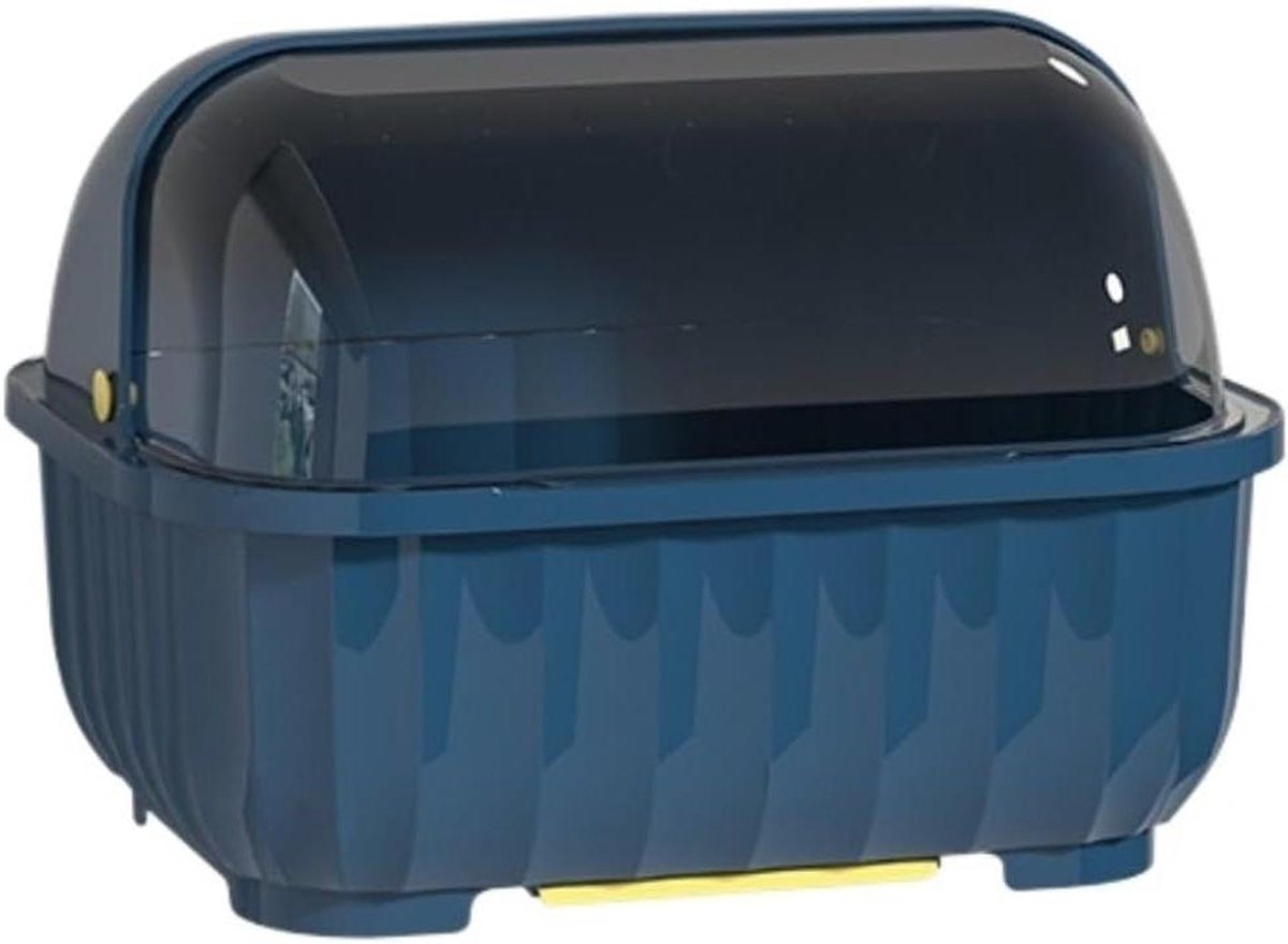 Afdruiprek Keuken - Vaatwasser Afdruiprek - Keuken Organiseren - Met Afvoer - 44*33*33 cm - Donkergrijs