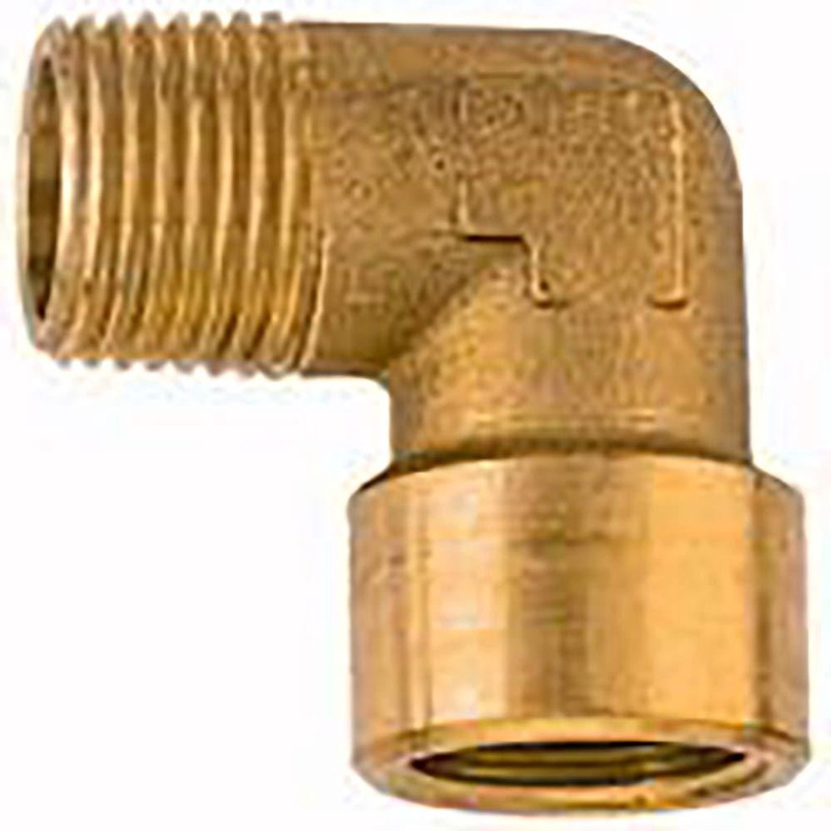 Corner piece, inside/outside, G/R 1/4, SW 13, working pressure max. 60 bar, operating temperature max. 150 °C, brass blank