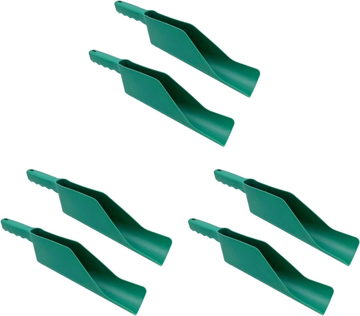 Dakgoot Reiniger - Schoonmaak Schep - Tuinonderhoud Gemak - Ergonomisch Ontwerp - 6 Stuks - Groen
