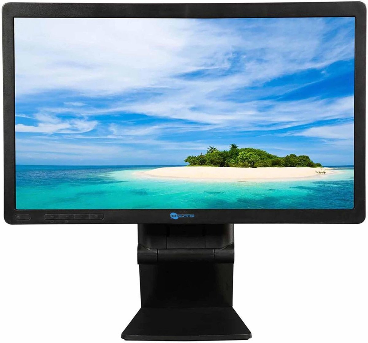Monitorscherm - HD+ Beeldscherm - Kantoor Werk - Meerdere Ingangen - 20 inch - Zwart