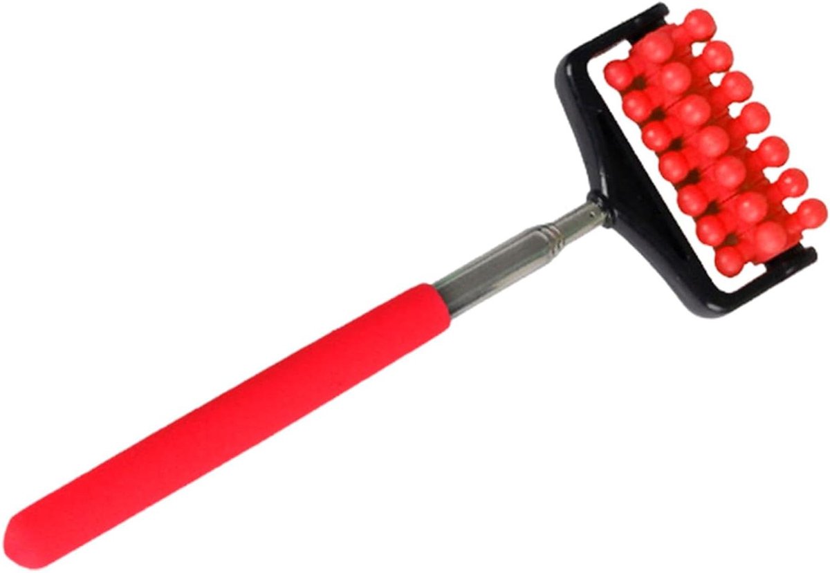 Telescopische Rugroller - Massage Stick - Spierontspanning - Uniek Rolontwerp - Verstelbaar - Blauw