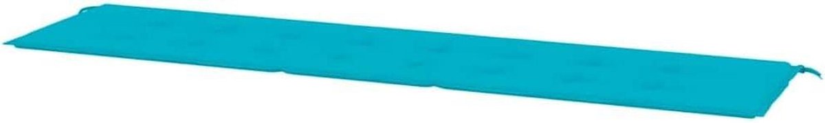 Tuinbankkussen - Zitkussen Buiten - Comfortabel Zitten - Waterafstotend Oxford - 200 x 50 cm - Turquoise