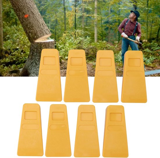 Kettingzaag Wiggen - Houtkap Hulpmiddelen - Veilig Bomen Kappen - Duurzaam Kunststof - 5.5 Inch - Oranje — afbeelding 2