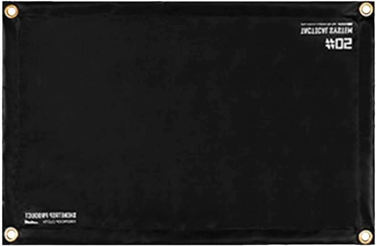 Vuurplaatsmat Buiten - Vuurvaste Mat - Terras Beschermen - Hittebestendig Siliconen - 60x40cm - Zwart