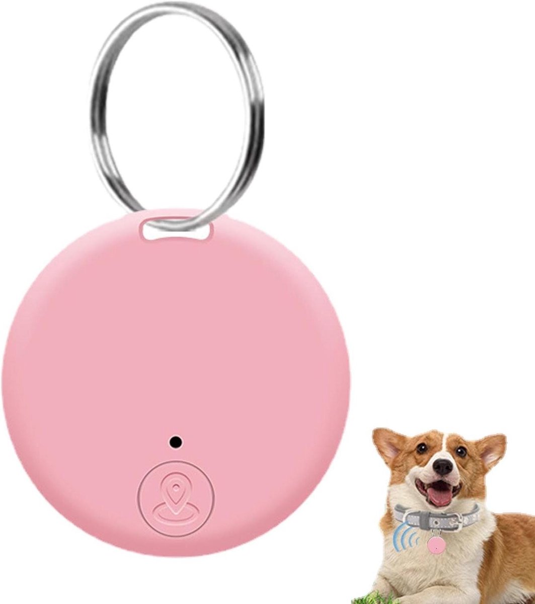 Mini Tracker - Zoekhulp Tag - Voorwerpen Vinden - Twee-weg Alarm - 1.5 Inch Diameter - Zwart