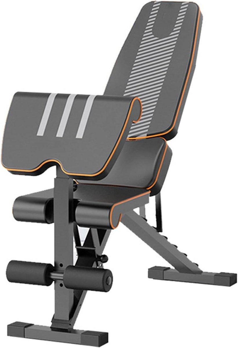Verstelbare Trainingsbank - Fitness Bank - Kracht Training - Opvouwbaar Ontwerp - 660 LBS Capaciteit - Zwart