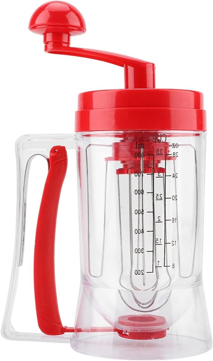 Beslag Dispenser - Mixer Machine - Bakken Thuis - Met Weegschaal - 21.5 cm - Wit