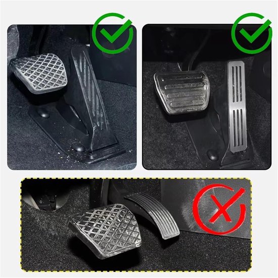 Auto Pedaalhoezen - Voetpedaal Set - Verbeterde Grip - Antislip Ontwerp - 2 Stuks - Zwart — afbeelding 4