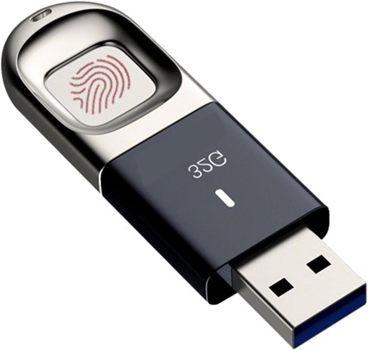 Versleutelde USB Stick - Geheugenstick - Veilige Data Opslag - Vingerafdruk Beveiliging - 32 GB - Zilver