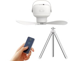 Portable Ceiling Fan with Remote Control | Outdoor Ceiling Fan with Light and Remote Control | Quiet Operation Accessory for Patio Bedroom Garden House