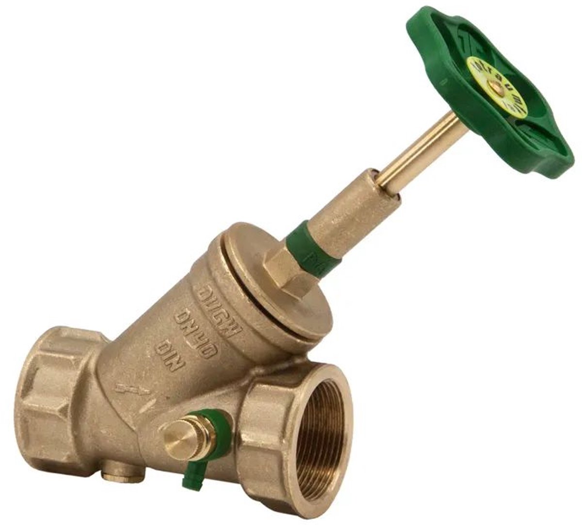 Schlösser Armaturen JS KFR-ventiel met mofaansluiting, met aftapping, met stijgende spindel, DN40, binnendraad 1 1/2'', DVGW gekeurd, 0016204000001