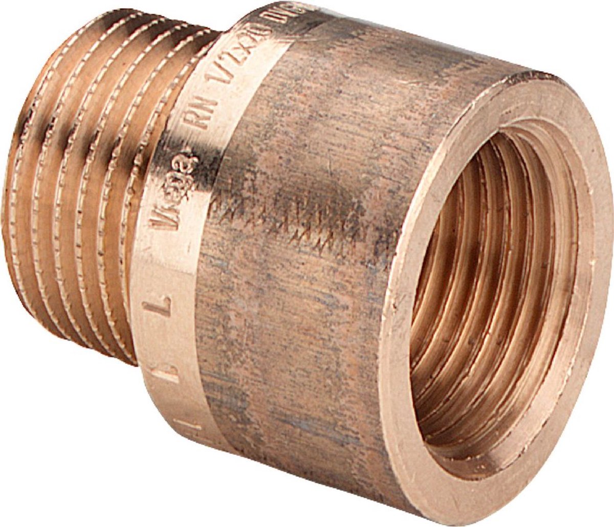 Viega Verlengstuk, R 3/8, Rp 3/8, L 50 roodkoper of siliciumbrons Model 3525, 359553