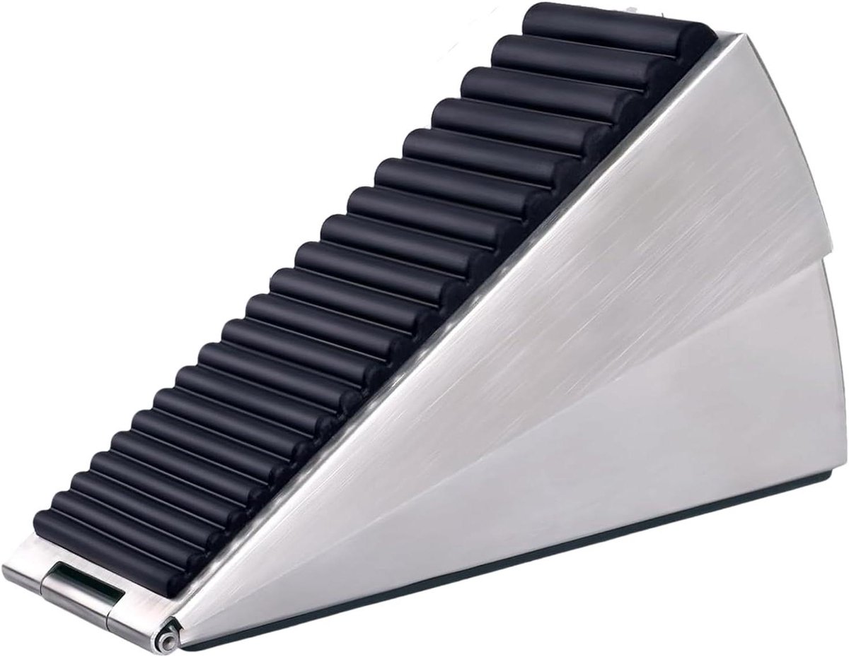Deurstopper - Deurwig - Deuren Op Hun Plaats - Verstelbare Hoogte - 13.7 cm Lengte - Blond