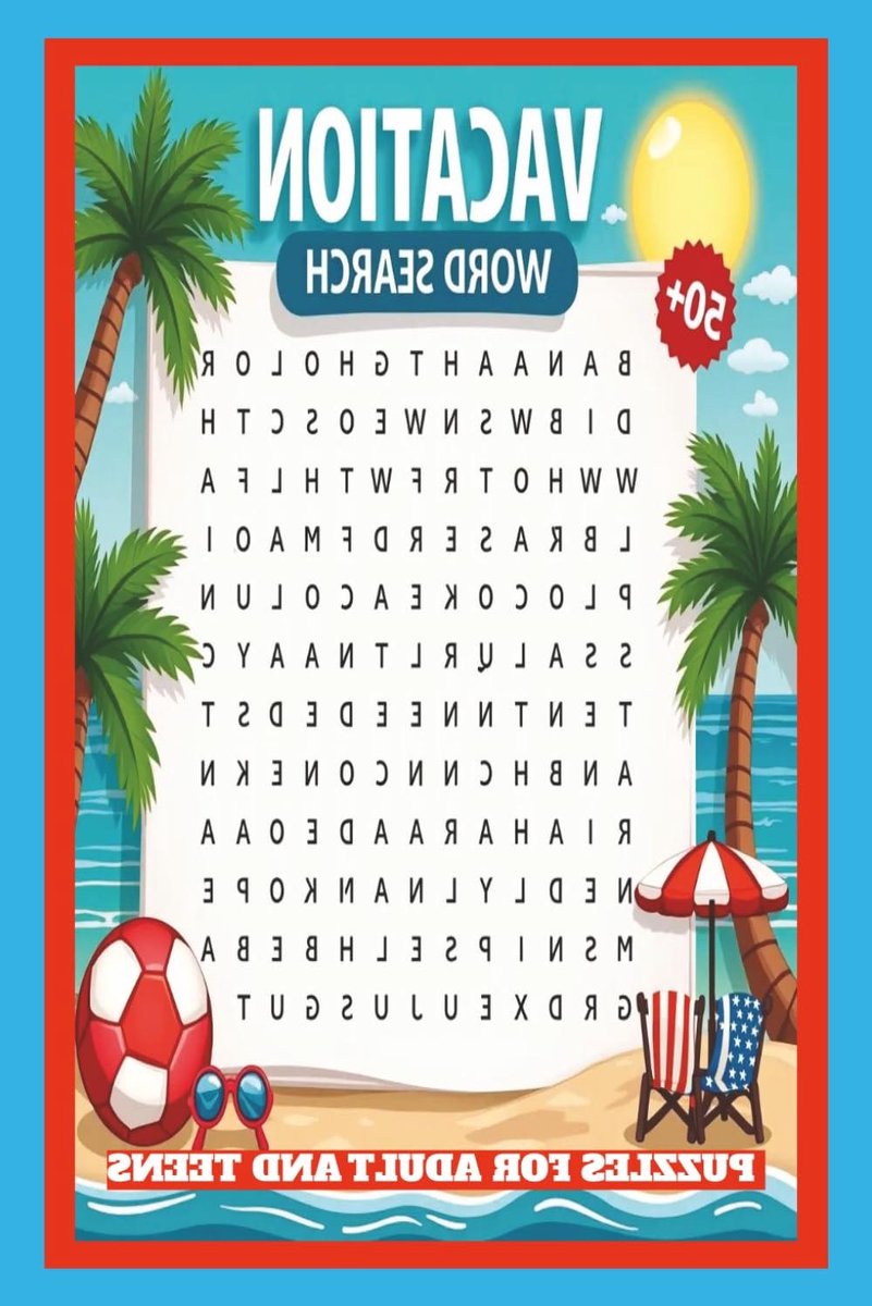 Woordzoekers Vakantie - Puzzelboek Reizen - Ontspanning - Grote Letters - 6x9 inch - Niet gespecificeerd
