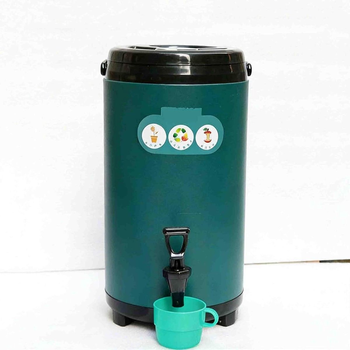 Compostbak Keuken - Compostemmer Aanrecht - Keukenafval Verwerken - Luchtdicht Deksel - 12 Liter - Zwart
