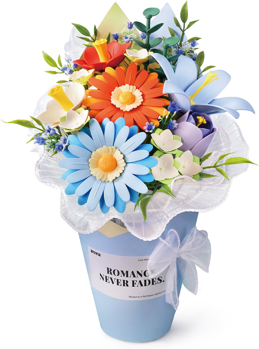 Robotime Twilight Sky Bouquet - ROKR Floral Art Series - AF03J - Bloemen - Boeket - Bouwpakket - Knutselen