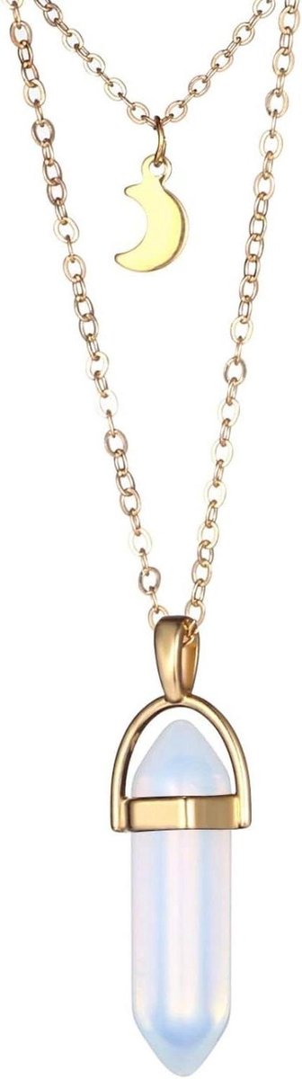 Quartz Crystal Pendel - Hanger Steen - Energetische Balans - Natuurlijke Steen - 3cm hange