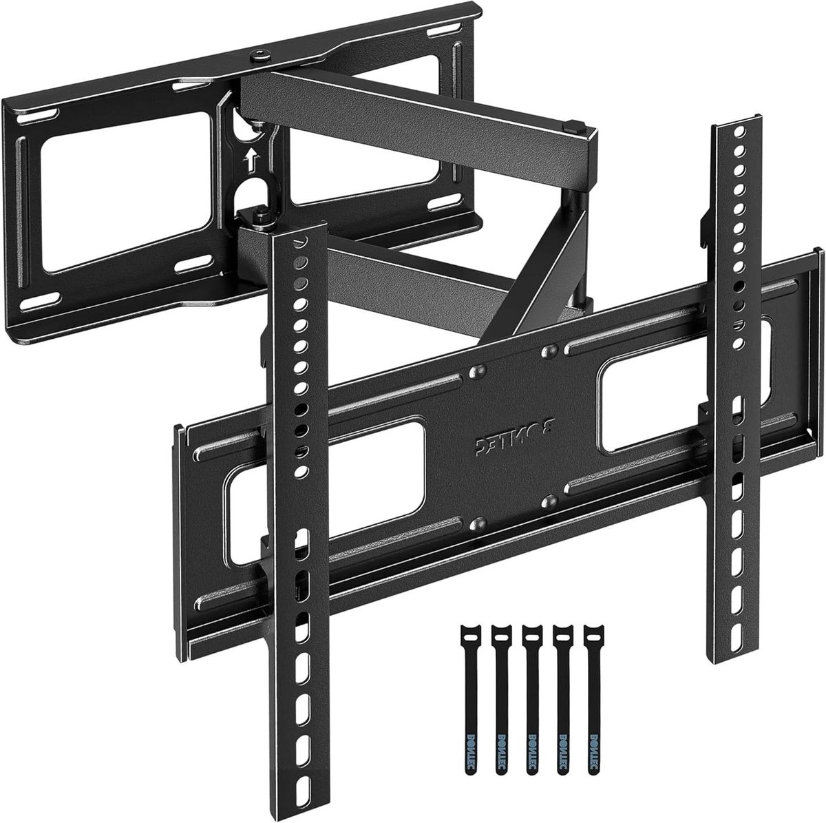 TV Muurbeugel - Draaibare Beugel - Ruimte Besparen - Verstelbare Arm - 26-60 Inch - Zwart