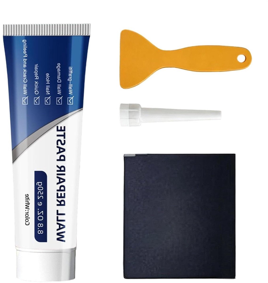 Wandreparatiepasta - Reparatielijm Kit - Gaten Vullen - Sneldrogend Waterdicht - 1 set - Wit