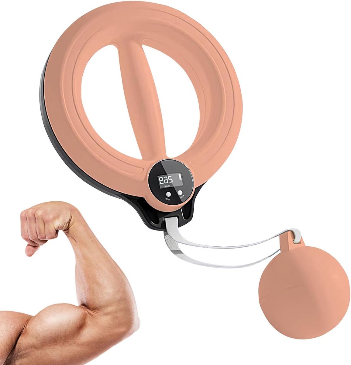 Arm Trainer - Krachtapparaat - Spierversterking Bovenlichaam - 360 Graden Rotatie - 30 x 16 cm - roze