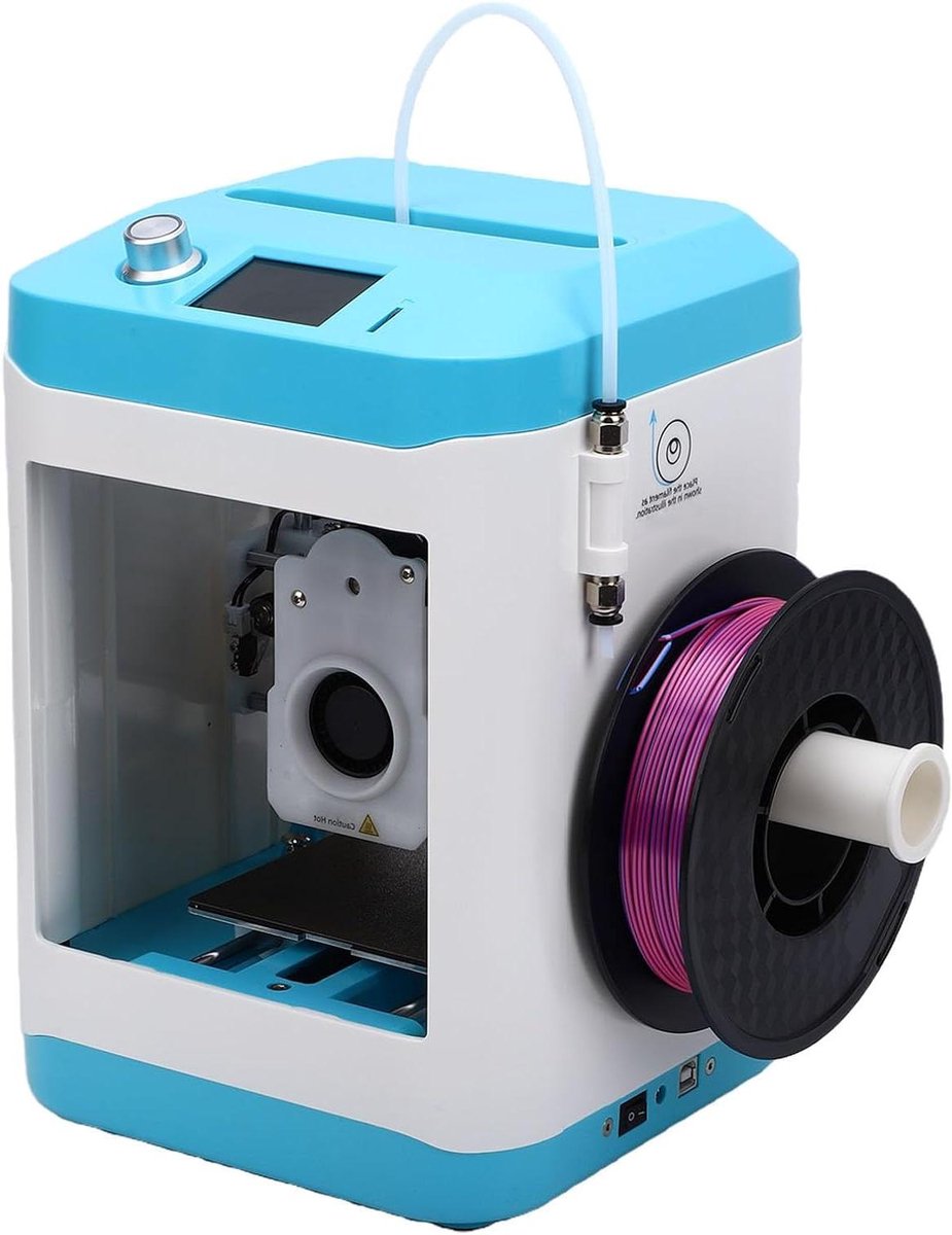 Mini 3D-printer - Desktop Printer - Hobby Projecten Maken - Automatische Nivellering - 10 cm Afdrukformaat - Zwart