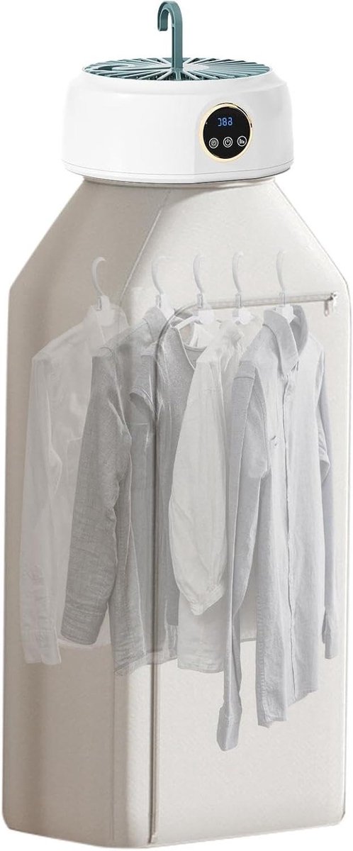 Elektrische wasdroger Draagbare droger Snel kleding drogen Ruimtebesparend ontwerp 600 W Wit