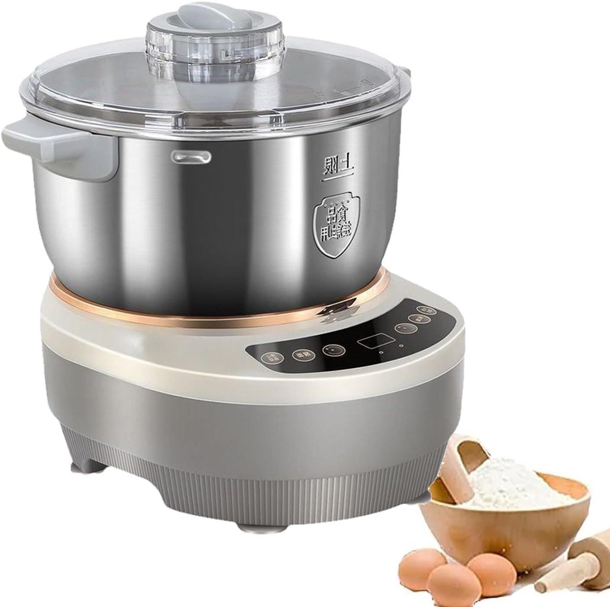 Elektrische deegmaker - Deegkneedmachine - Brood en pizza - Gisting functie - 5L of 7L - Zilver