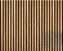 wodewa Akoestisch paneel, trend geolied eiken, 240 cm, massief houten wandbekleding, doorlopende lamellen, geluidsabsorptie, muur en plafond, 9 mm plat, massief hout, akoestische plaat, Made in