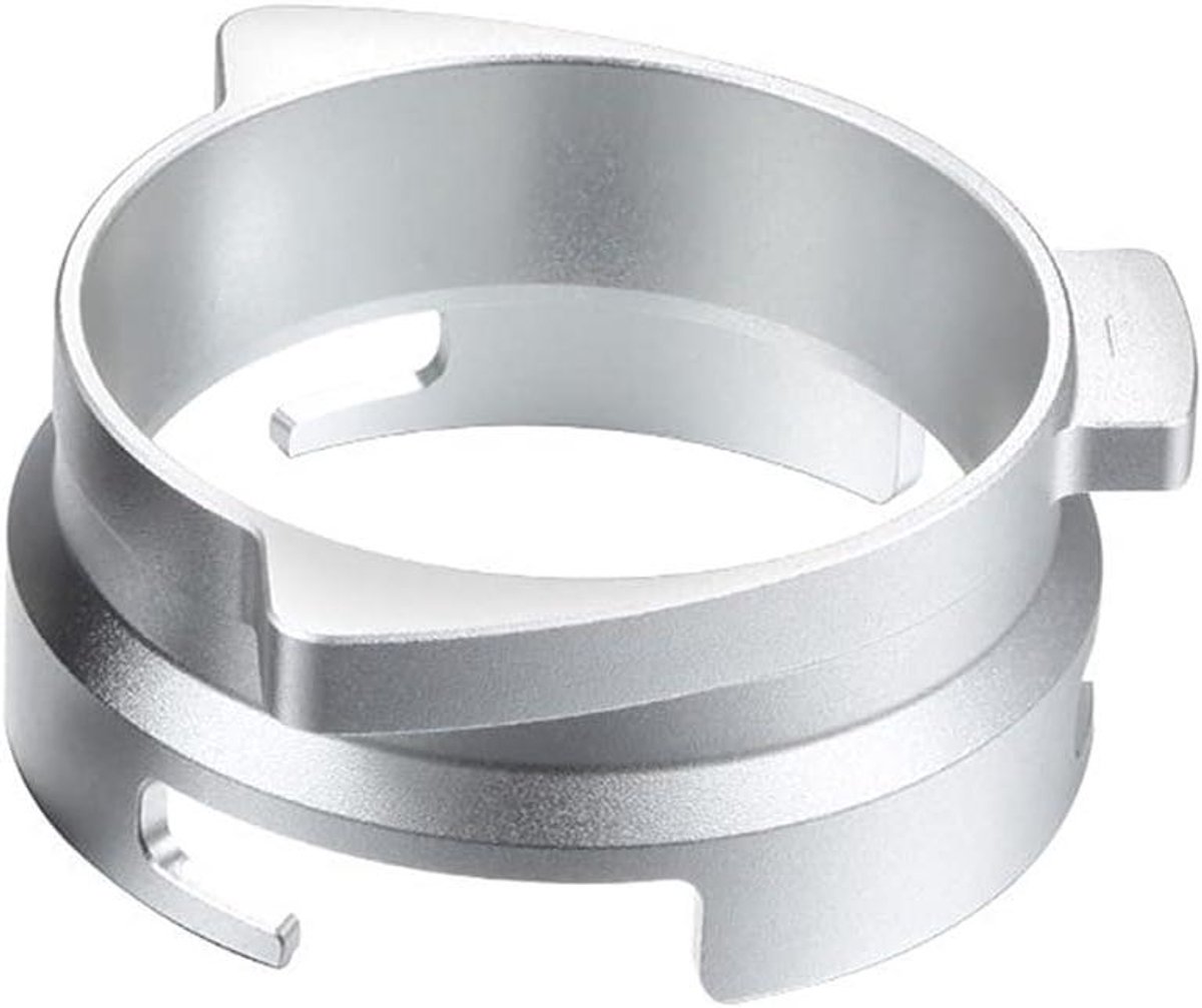Espresso Doseerring - Koffie Trechter - Koffie Bereiden - Handsfree Snap-in - 54mm - Zilver