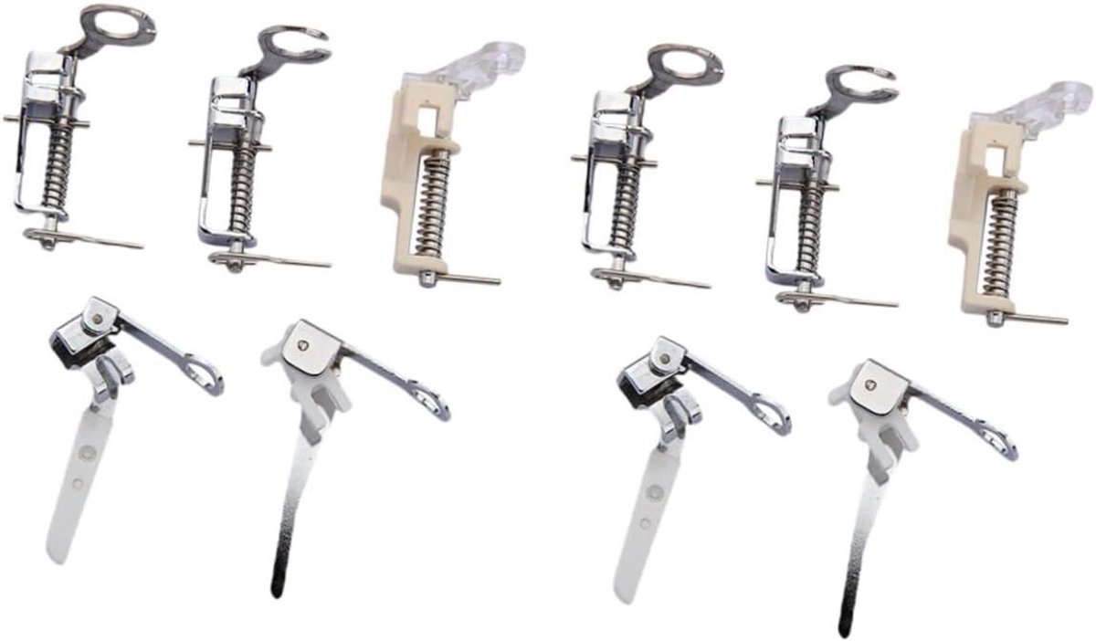 TEHAUX 10stuks Vervangbare Naai Voeten Duurzame Persvoet Voor Thuisgebruik Professionele Accessoires Voor Vrije Beweging Quilten Geschikt Voor Diverse Naai Machines