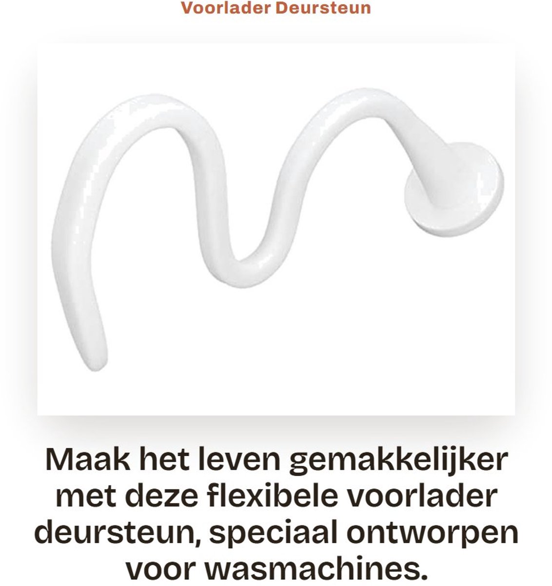 Dailygoods- Deursteun Sterke Magneet - Flexibele Wasmachine Deurhouder - Universele Pasvorm - Eenvoudige Bediening - Verstelbaar - Handiger en Praktischer - Wasmachinehouder