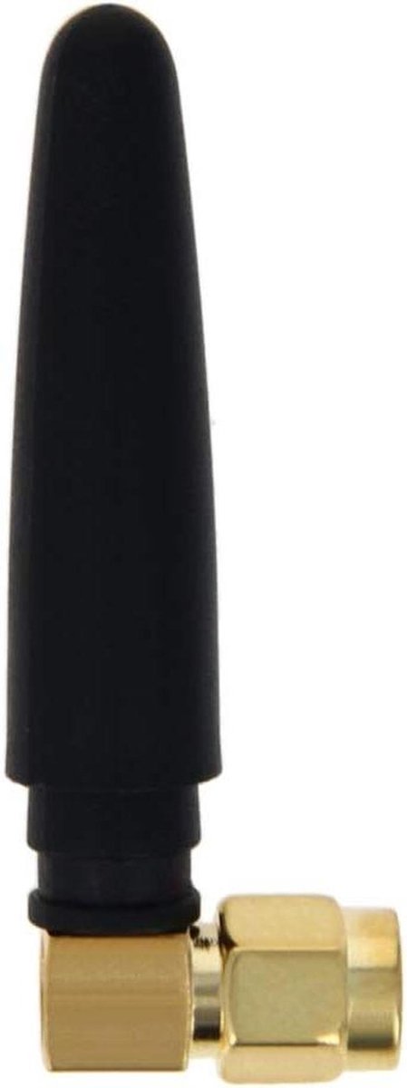 GSM Antenne - Router Antenne - Signaal Versterken - Haakse Connector - 50 mm - Zwart