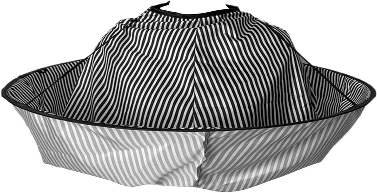 Kapperscape Paraplu - Haarknip Cape - Haarknippen Thuis - Waterdicht Polyester - Diameter 70 cm - Zwart