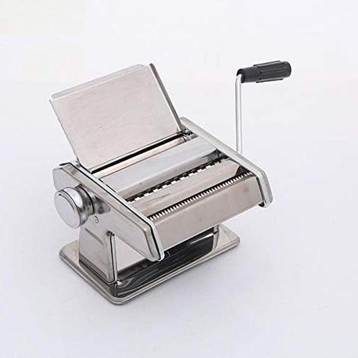 Handmatige Pastamachine Deegroller Machine Verse Pasta Maken Roestvrij Staal 195x180x32mm Zilverkleurig