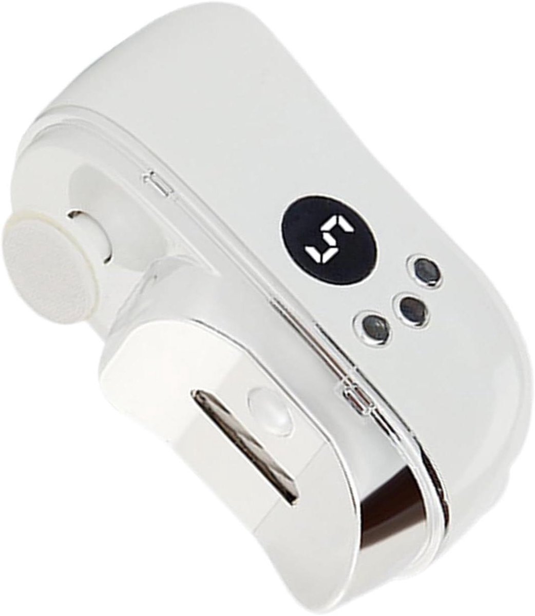 Elektrische nagelknipper voor volwassenen, onensnijder, automatische manicureset met ledlicht en opbergdoos, voor ouderen, vrouwen, drukke mensen