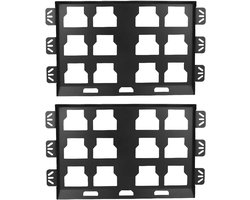Montageplaat Gereedschapskist - Basisplaat Hulpstuk - Gereedschap Organiseren - Naadloze Packout Integratie - 58 x 35 x 4 cm - Zwart